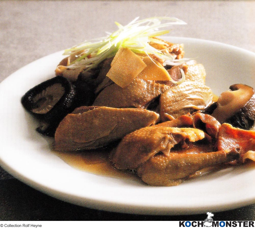 Doppelt gegarte Tauben mit Shitake-Pilzen
Foto (c) Collection Rolf Heyne
(stark reduzierte Bildqualität) Doppelt gegarte Tauben mit Shitake-Pilzen